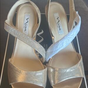 Nina Elegant Gold Women's Sandals